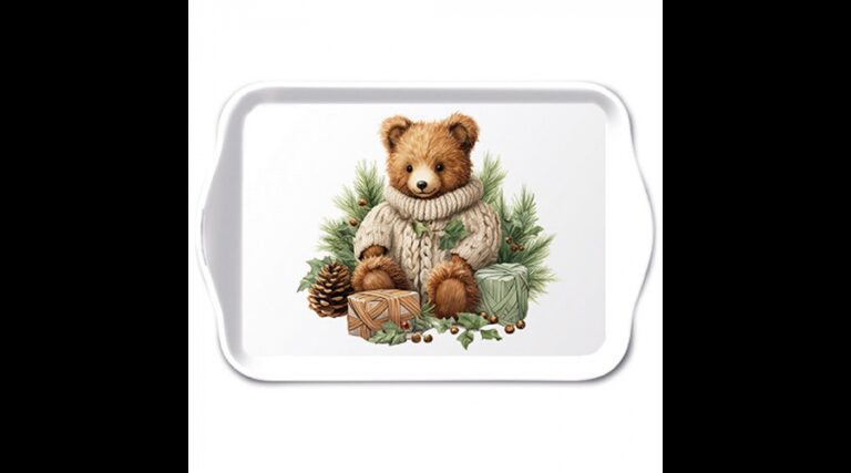 AMB.33720110 Cuddle bear műanyag kistálca 13x21cm