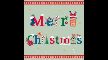 AMB.33320208 Merry message sage papírszalvéta 33x33cm
