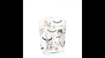 AMB.37320190 Forest gnomes white üveg mécsestartó 5