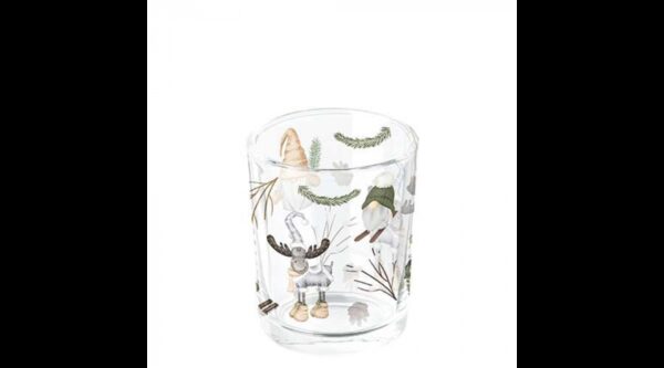 AMB.37320190 Forest gnomes white üveg mécsestartó 5