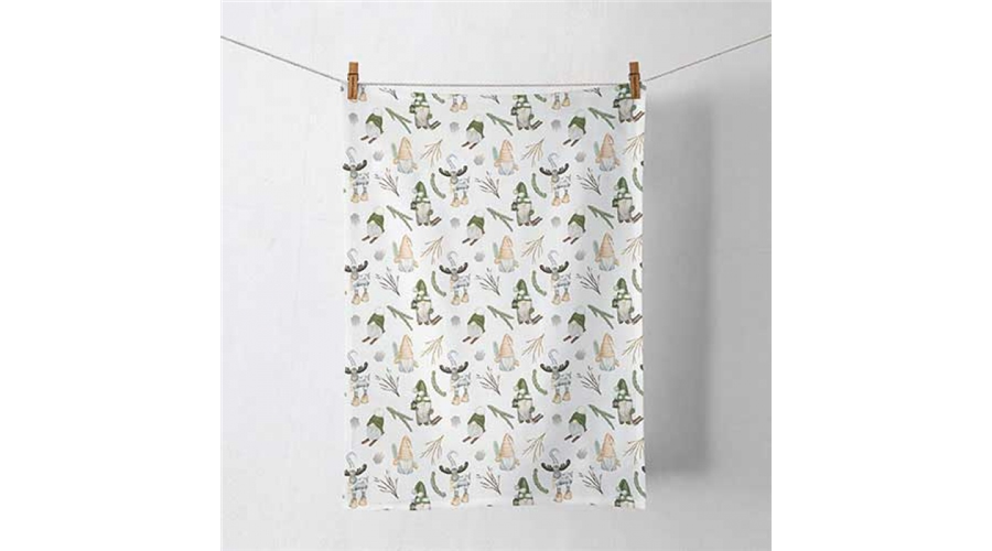 AMB.37820190 Forest gnomes white konyharuha 50x70cm