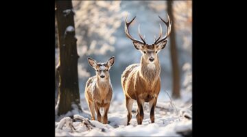 AMB.33320235 Deer in the forest papírszalvéta 33x33cm
