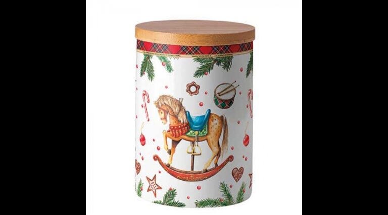 AMB.37520040 Classic rocking horse white porcelán konyhai tároló 13