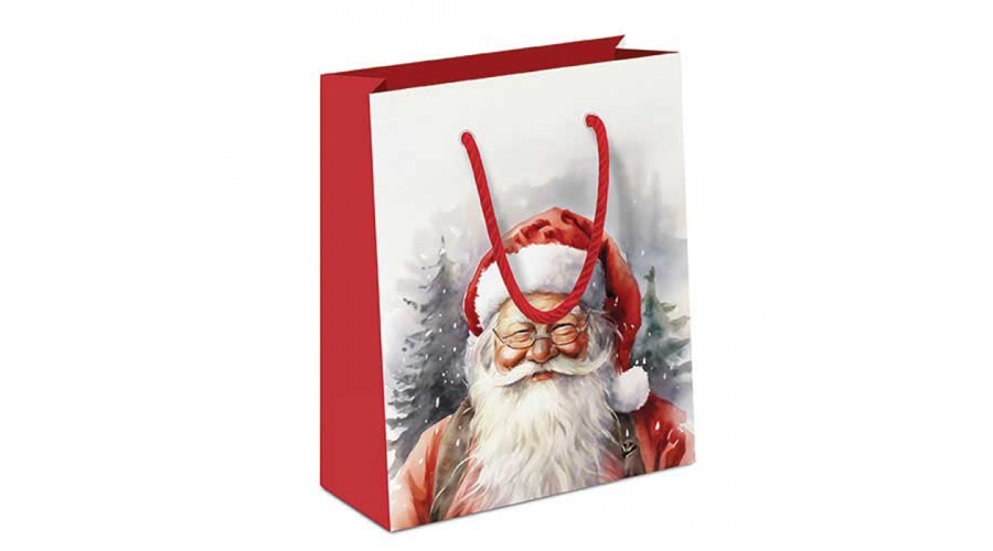 AMB.31219075 Happy Santa papír ajándéktáska 22x13x25cm