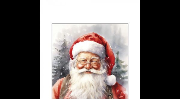 AMB.32519075 Happy Santa papírszalvéta 25x25cm