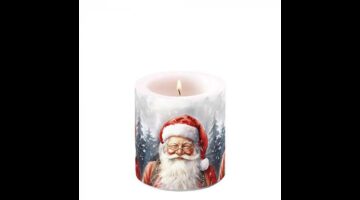 AMB.39219075 Happy Santa átvilágítós gyertya 8x7