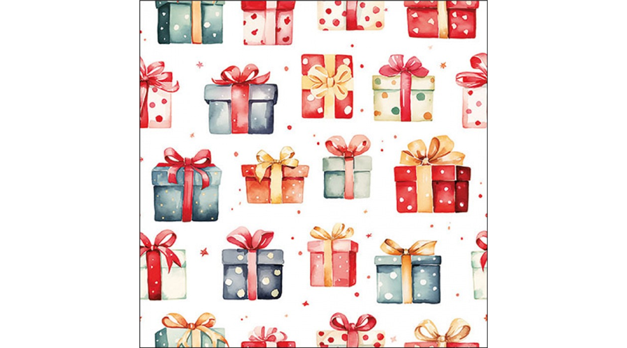 AMB.33320215 Gift boxes papírszalvéta 33x33cm
