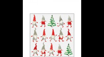 AMB.32520180 Dancing gnomes papírszalvéta 25x25cm