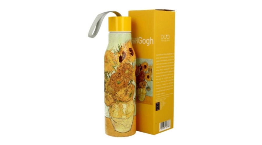 D.G.57386 Rozsdamentes acél hőtartó útipalack duplafalú