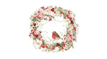 PPD.C333003129 Beautiful Christmas Wreath papírszalvéta 33x33cm