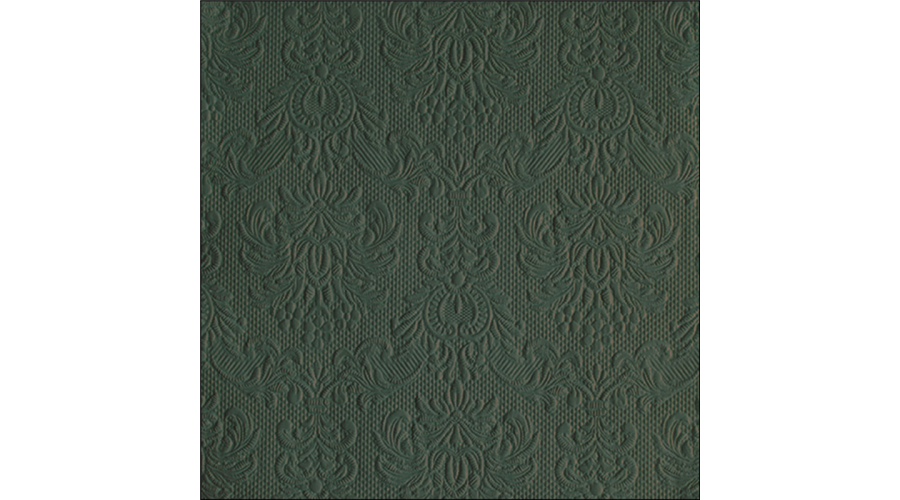AMB.14018068 Elegance deep forest green dombornyomott papírszalvéta 40x40cm