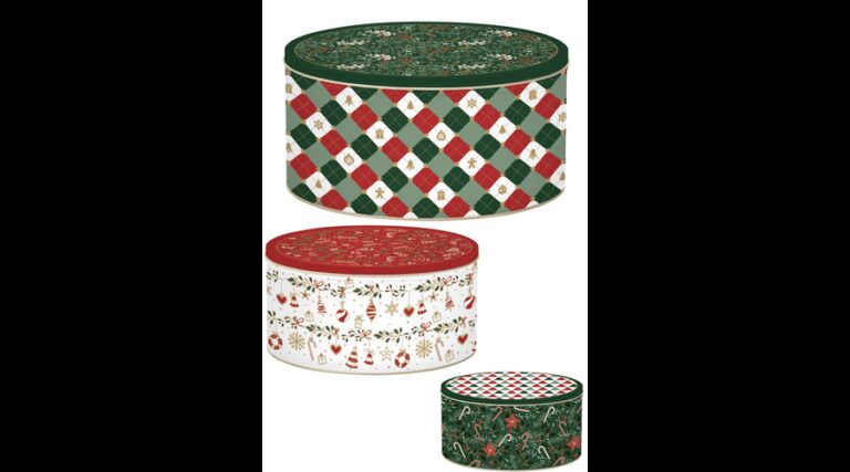 R2S.099FACH Fémdoboz 3 db-os szett kerek