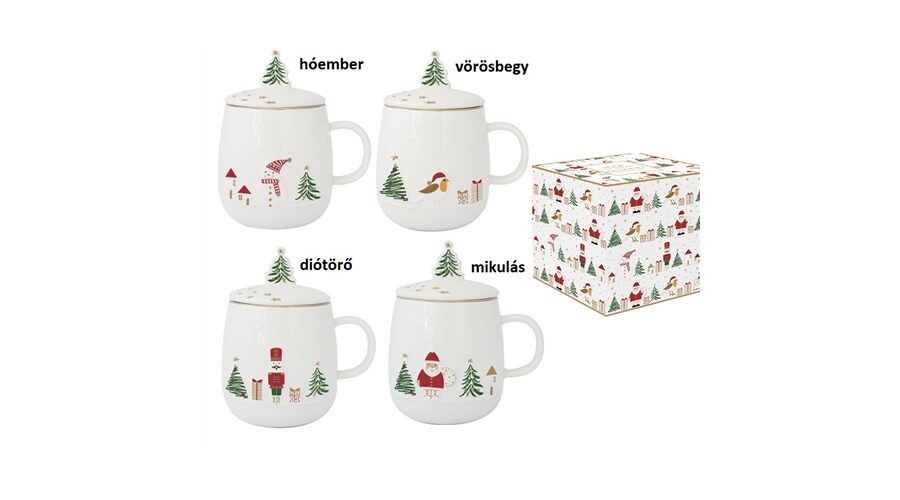 R2S.1335LSNO Porcelán szűrősbögre tetővel