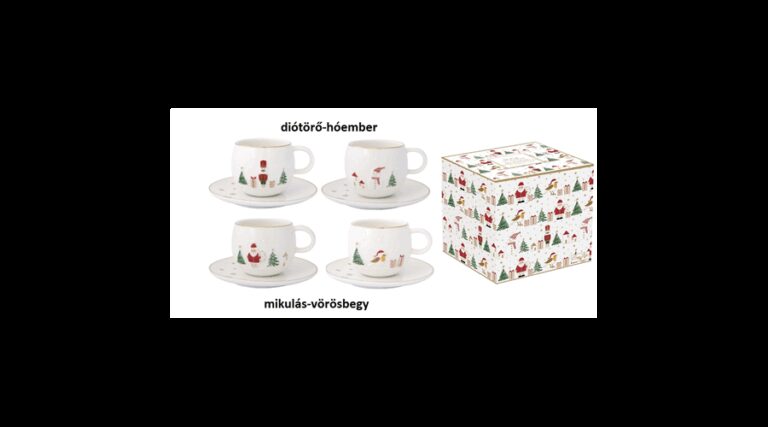 R2S.1336LSNO Porcelán eszpresszócsésze+alj 2 személyes