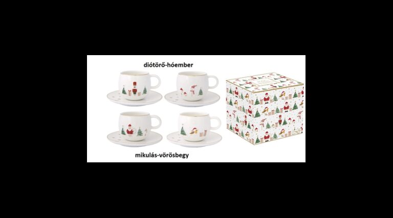 R2S.1336LSNO Porcelán eszpresszócsésze+alj 2 személyes