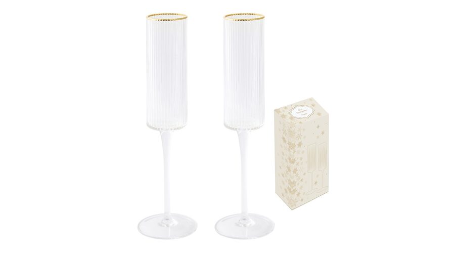 R2S.1434ORO Bordás üvegpohár arany szegéllyel 200ml