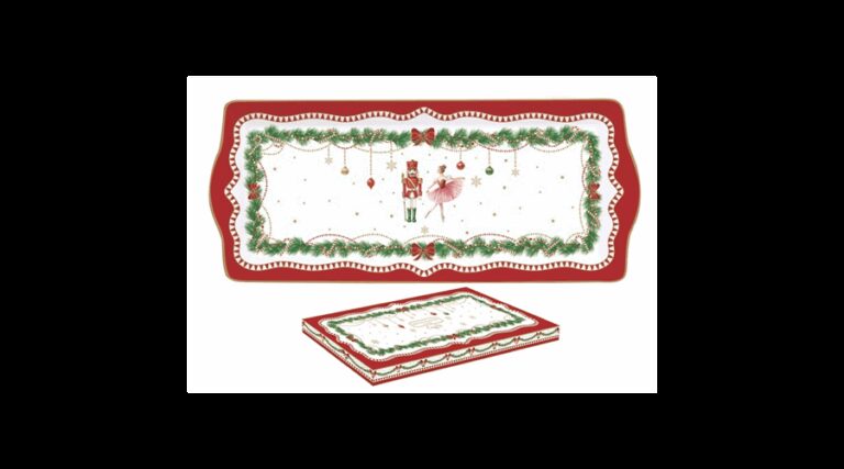 R2S.1109MNOE Porcelántálca 35x15cm dobozban