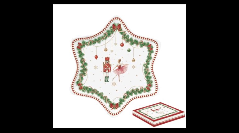 R2S.1484MNOE Porcelán csillagtálca 22