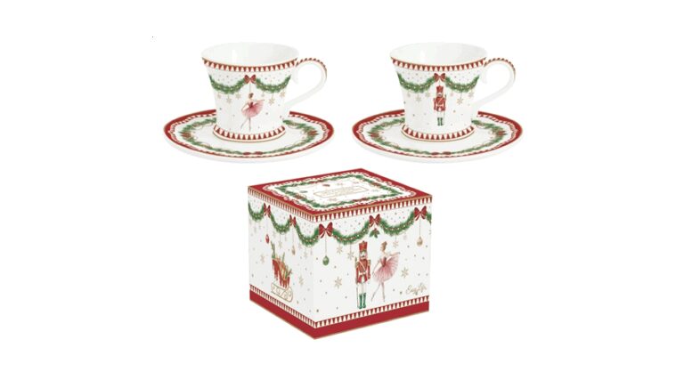 R2S.1797MNOE Porcelán eszpresszócsésze+alj 2 személyes