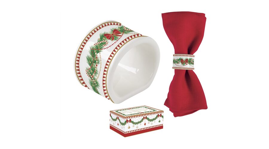 R2S.2192MNOE Porcelán szalvétagyűrű 4 db-os szett