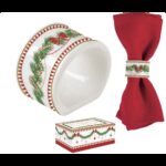 R2S.2192MNOE Porcelán szalvétagyűrű 4 db-os szett