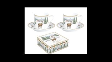 R2S.169WHIF Porcelán eszpresszócsésze+alj 2 személyes