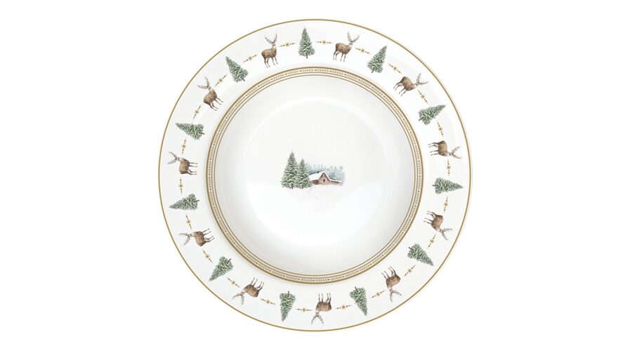 R2S.943WHIF Porcelán mélytányér 21