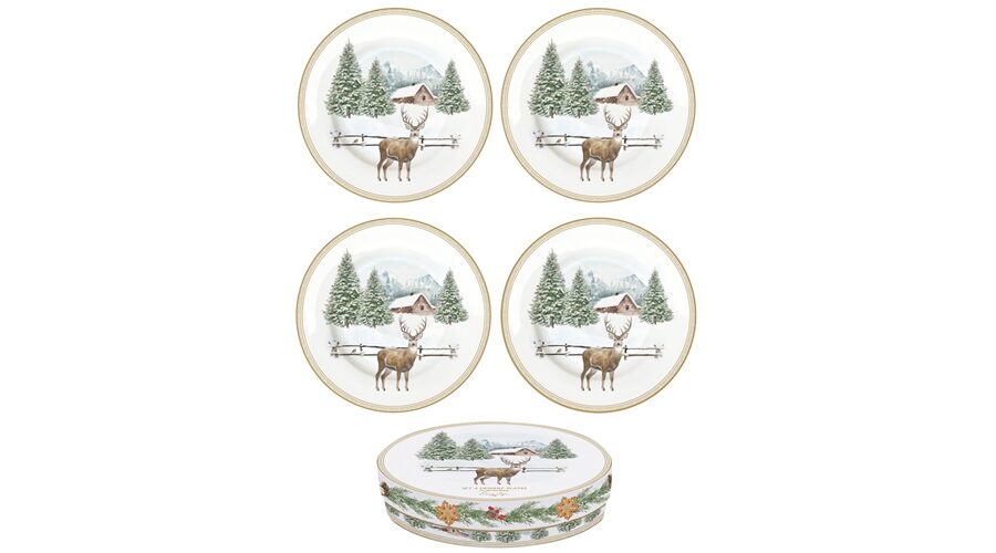 R2S.924WHIF Porcelán desszerttányérszett 4db-os