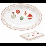 R2S.1116CEVE Porcelán ováltálca 35x23