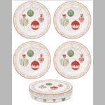 R2S.1100CEVE Porcelán desszerttányérszett 4db-os