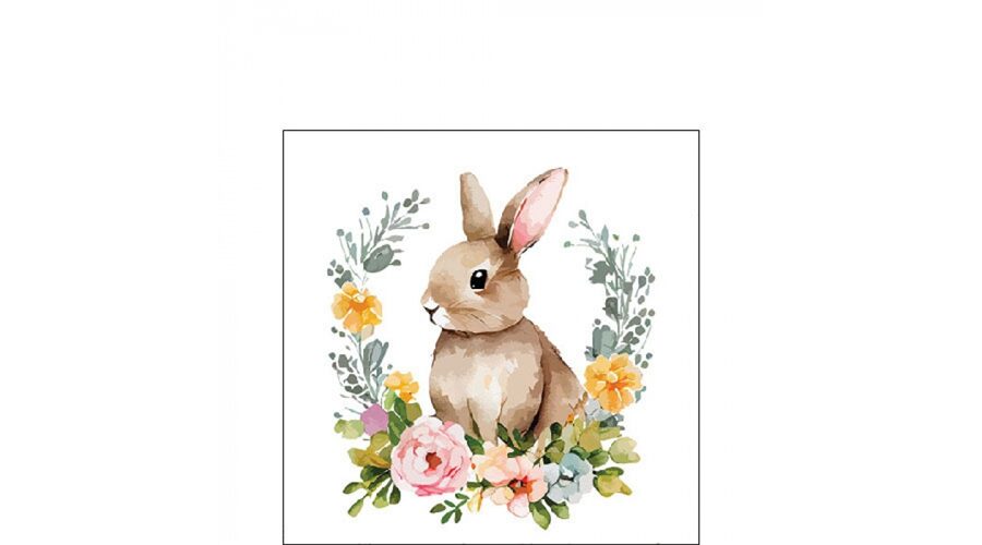 AMB.22519755 Cute Easter rabbit papírszalvéta 25x25cm