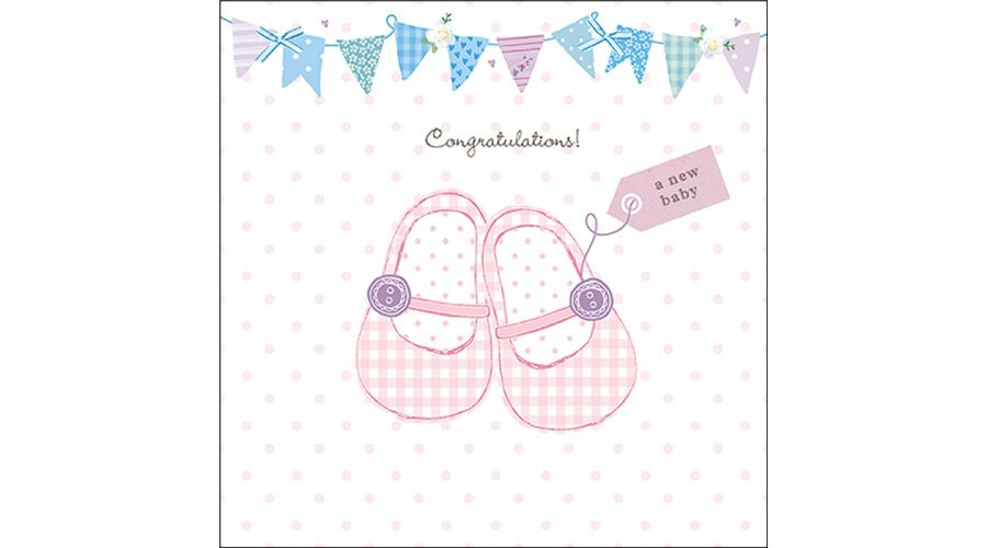 AMB.13319706 Baby shoes pink papírszalvéta 33x33cm