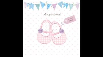 AMB.13319706 Baby shoes pink papírszalvéta 33x33cm