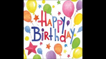 AMB.13319845 Colourful birthday papírszalvéta 33x33cm