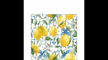 AMB.12519660 Mediterranean lemons papírszalvéta 25x25cm