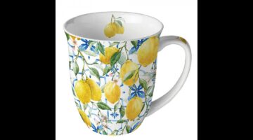 AMB.18419660 Mediterranean lemons porcelánbögre 0