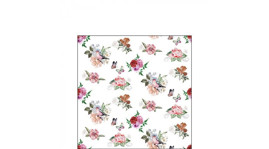 AMB.12519350 Charlotte white papírszalvéta 25x25cm