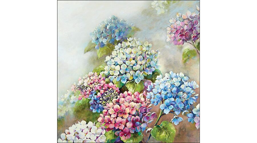 AMB.13319560 Hydrangea shades papírszalvéta 33x33cm