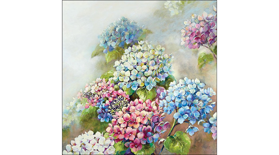 AMB.13319560 Hydrangea shades papírszalvéta 33x33cm