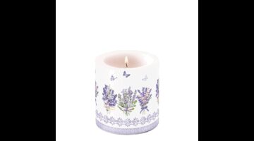 AMB.19219735 Lovely lavender white átvilágítós gyertya 8x7