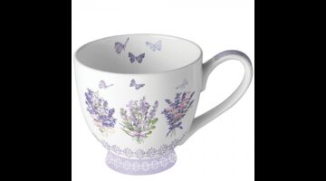 AMB.18819735 Lovely lavender white porcelánbögre 0