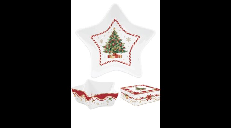 R2S.1323CTAL Porcelán csillagtál 15x5cm