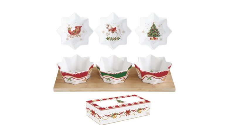 R2S.2183CTAL Porcelán csillagtálka szett 3 db-os