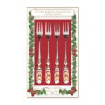 R2S.969MNOE Rozsdamentes süteményes villaszett 4 db-os