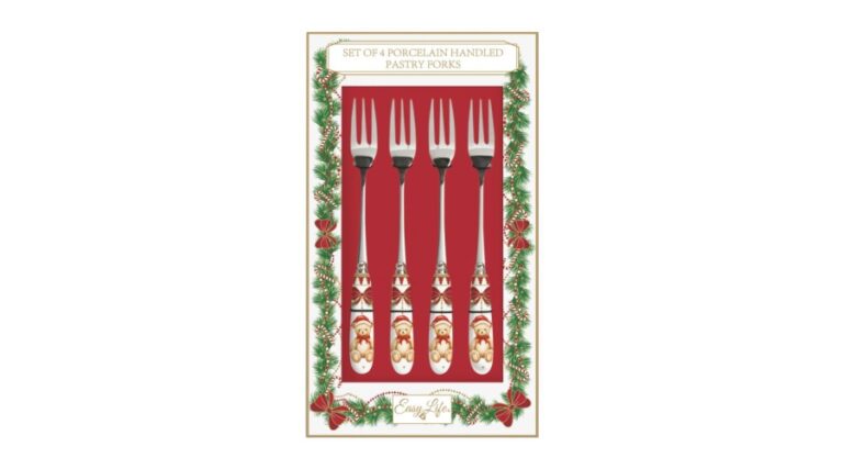 R2S.969MNOE Rozsdamentes süteményes villaszett 4 db-os