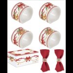 R2S.2192CTAL Porcelán szalvétagyűrű 4 db-os szett