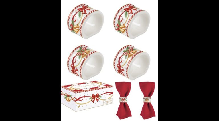 R2S.2192CTAL Porcelán szalvétagyűrű 4 db-os szett