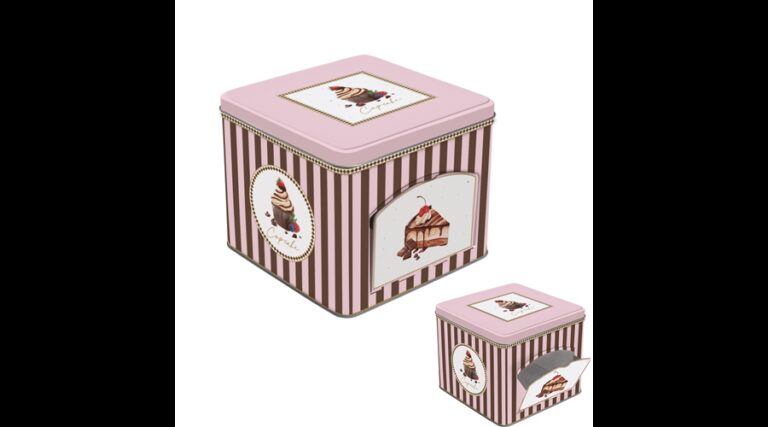 R2S.095SWEM Cukorkás fémdoboz 14x14x12cm