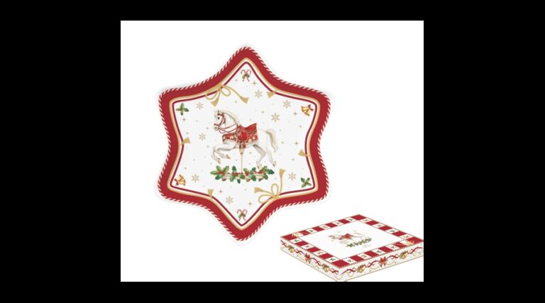 R2S.1484CTAL Porcelán csillagtálca 22