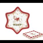 R2S.1484CTAL Porcelán csillagtálca 22